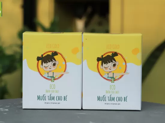Muối tắm bé Eco Gold 10g (Hộp 30 gói)